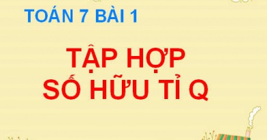 Số hữu tỉ, biểu diễn số hữu tỉ trên trục số và so sánh các số hữu tỉ - Toán 7 bài 1